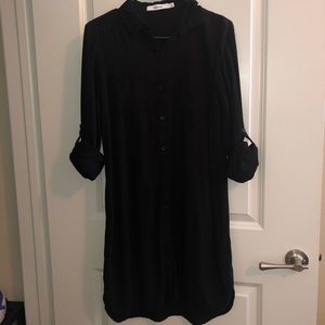 Button Down Shirt Dress Size S *FITS LIKE M* NWOT